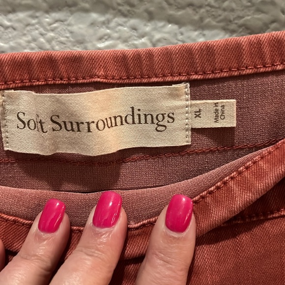 Soft Surroundings Denim Pull On Relaxed Straight Jeans size XL - Picture 4 of 6